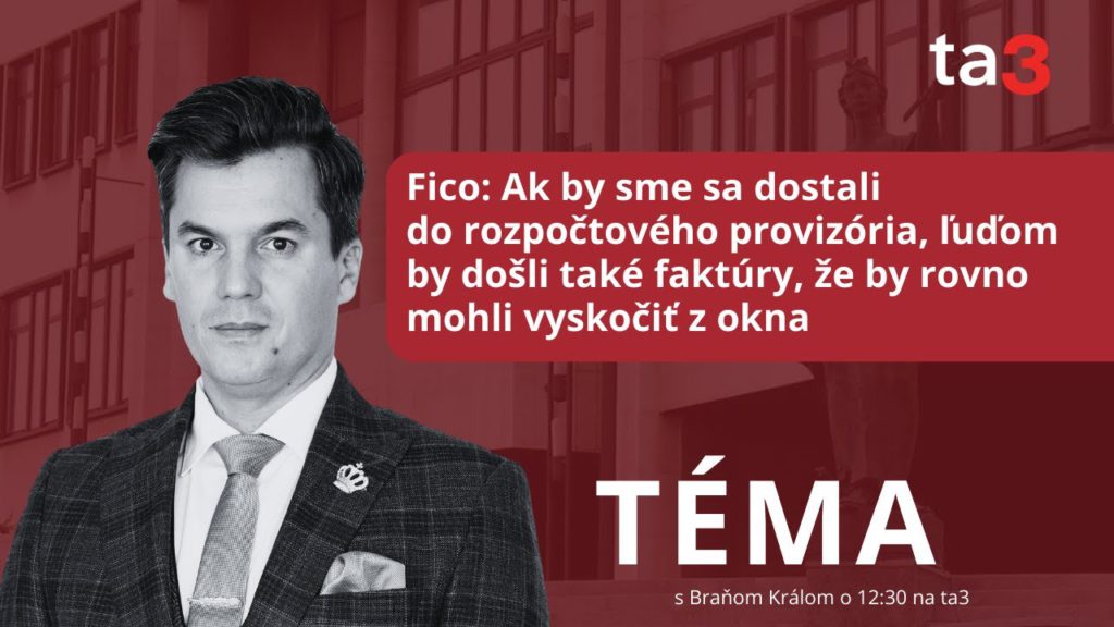 Fico: Rozpočtové provizórium si nedokážem predstaviť. Uviedol, kedy by ľudia vyskakovali z okna