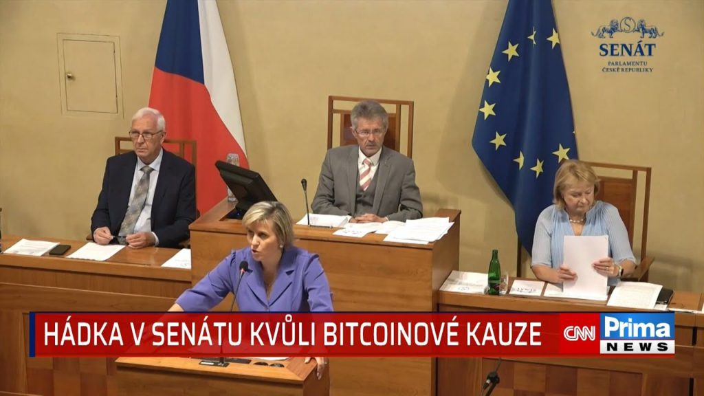 Dusno v Senátu: Vildumetzová se rozohnila kvůli bitcoinům. Porušujete zákon, ozval se Vystrčil