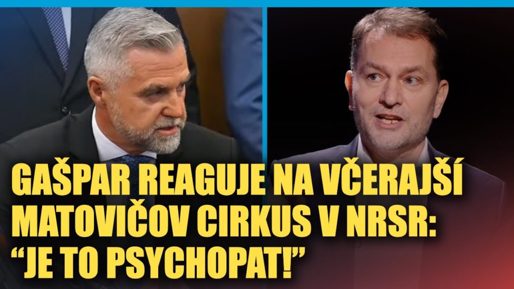 Gašpar reaguje na včerajší Matovičov CIRKUS v parlamente, Drsný odkaz zvyšku opozície