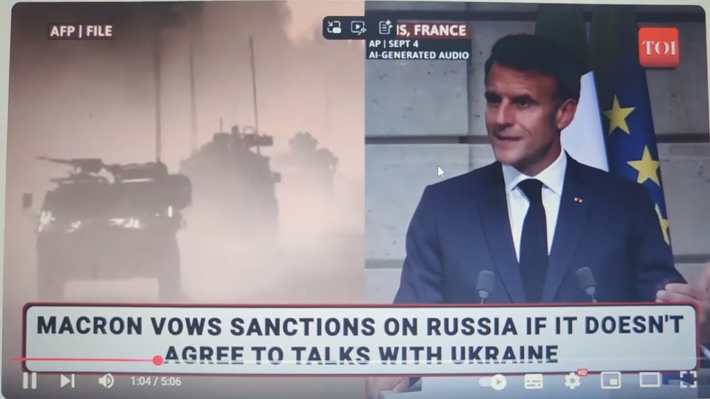 Macron DLOUBE do Putina, představuje vlastně NÁVRH války mezi Ruskem a NATO; „Vojáci z 26 zemí…“