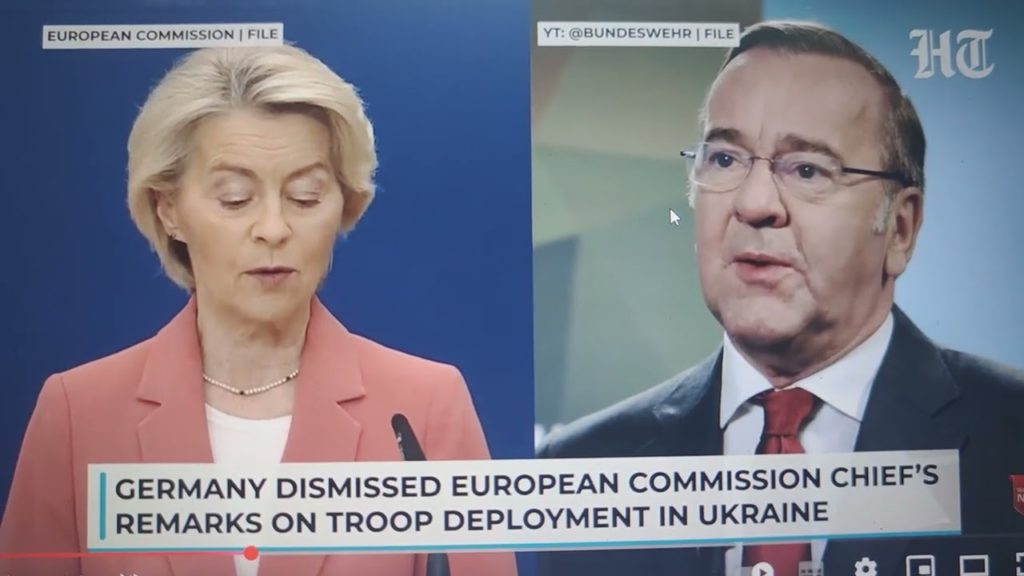 Příkop uvnitř EU unikl ven? Německo napadá von der Leyenovou kvůli plánu poslat vojáky na Ukrajinu..