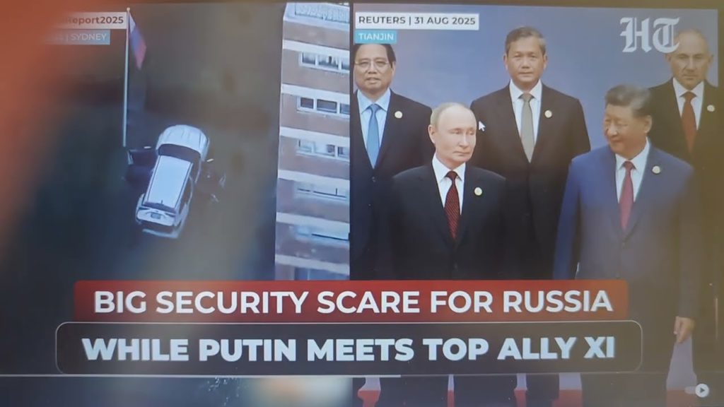 Útok na ruský konzulát ve spojenecké zemí USA Austrálii právě v době Putinovy návštěvy Číny?