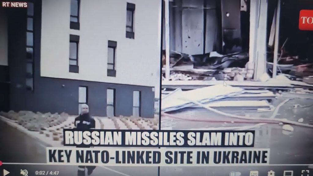 Putinovy rakety Kinžal zaútočily v noci na 8 armádních zařízení; zničeno centrum pro zbraně od NATO.