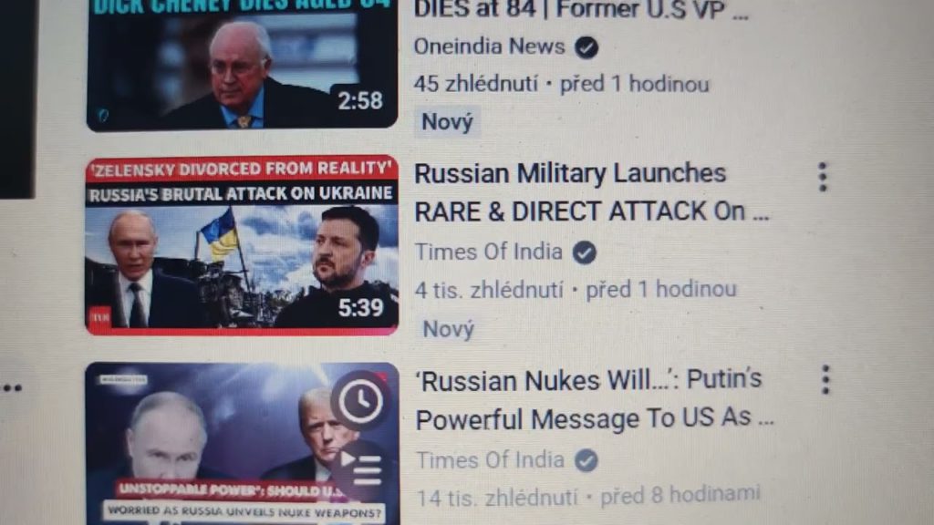 A ještě krátce k dalším zdejším aktuálním tématům na YouTube: přímo vodopád nových informací…