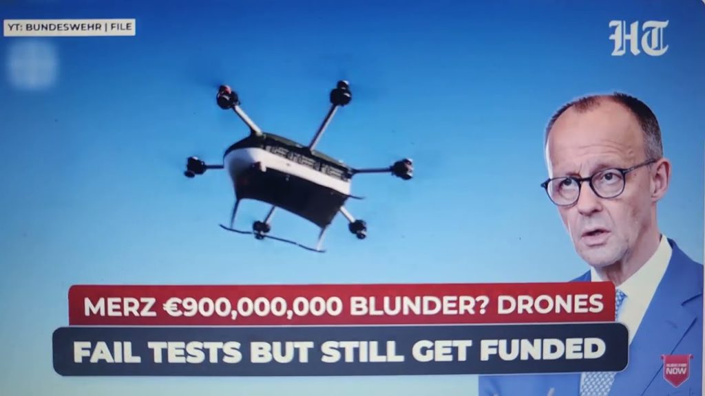 Merz „vyhodil“ 900 miliónů euro kvůli selhavším testům dronů ve snaze dohnat Putinův Burevestnik…
