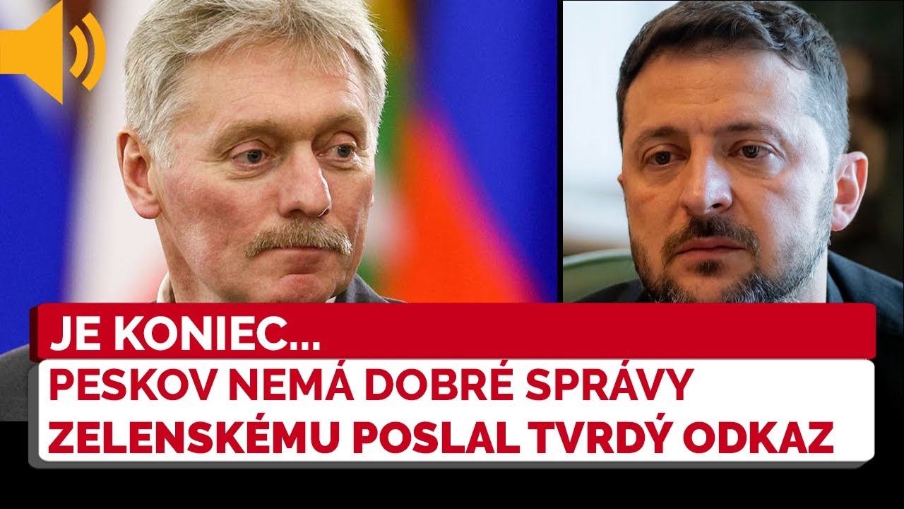 Peskov nemá dobré správy. Zelenského TVRDO skritizoval a povedal, prečo NECHCE MIER