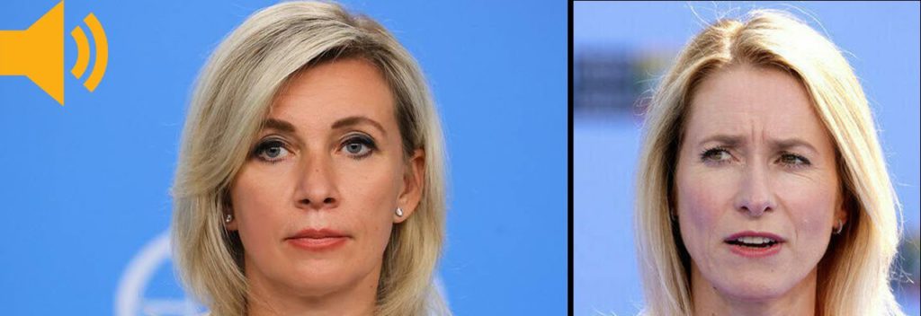 Moskva reaguje na smiešne vyjadrenia šéfky diplomacie EÚ. Zacharovová vyškolila Kallasovú ako žiačku