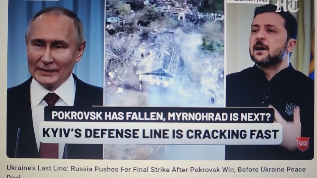 Ukrajinská poslední úniková linie: Rusko začíná finální útok na Myrnohrad po vítězství v Pokrovsku.