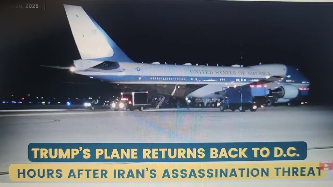 Snaží se Írán ZABÍT Trumpa při letu ve vzduchu? Trumpovo letadlo Air Force One BYLO DONUCENO se…