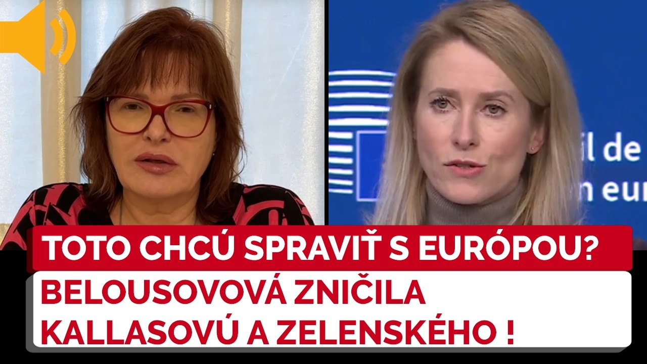Belousovová zaskočene reaguje na prejav Kallasovej o sľube američanom. Trump sa dobre zabáva na EÚ