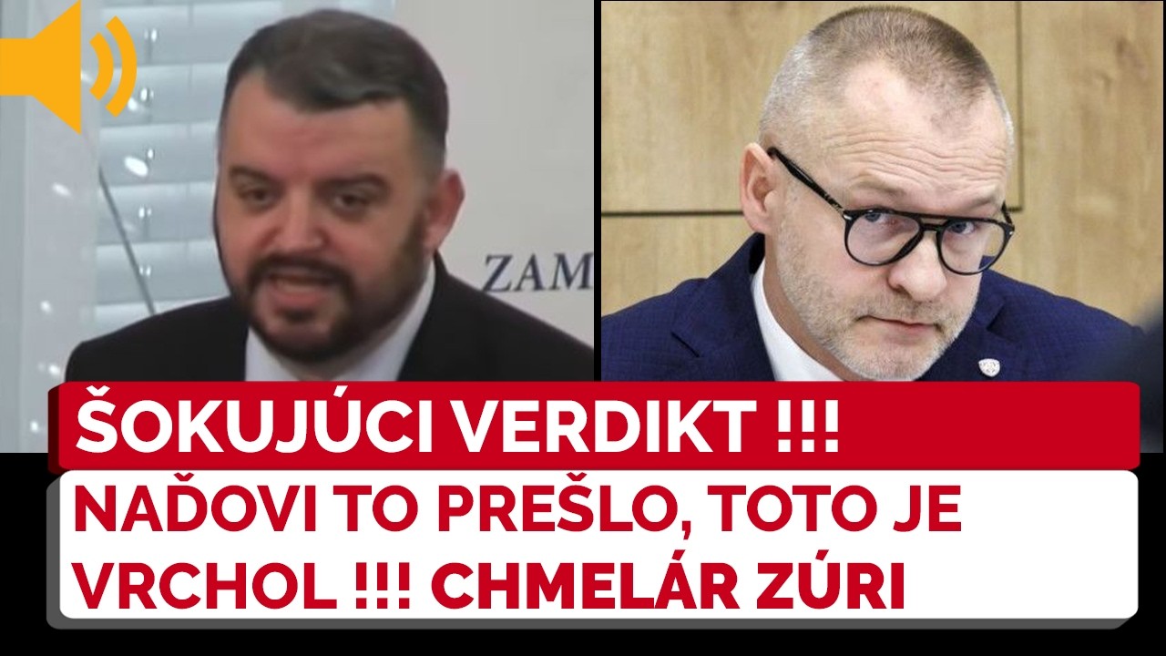 Chmelár vytočený ako ešte nikdy reaguje na rozhodnutie krajskej prokuratúry vo veci Naďa: TO SNÁĎ…