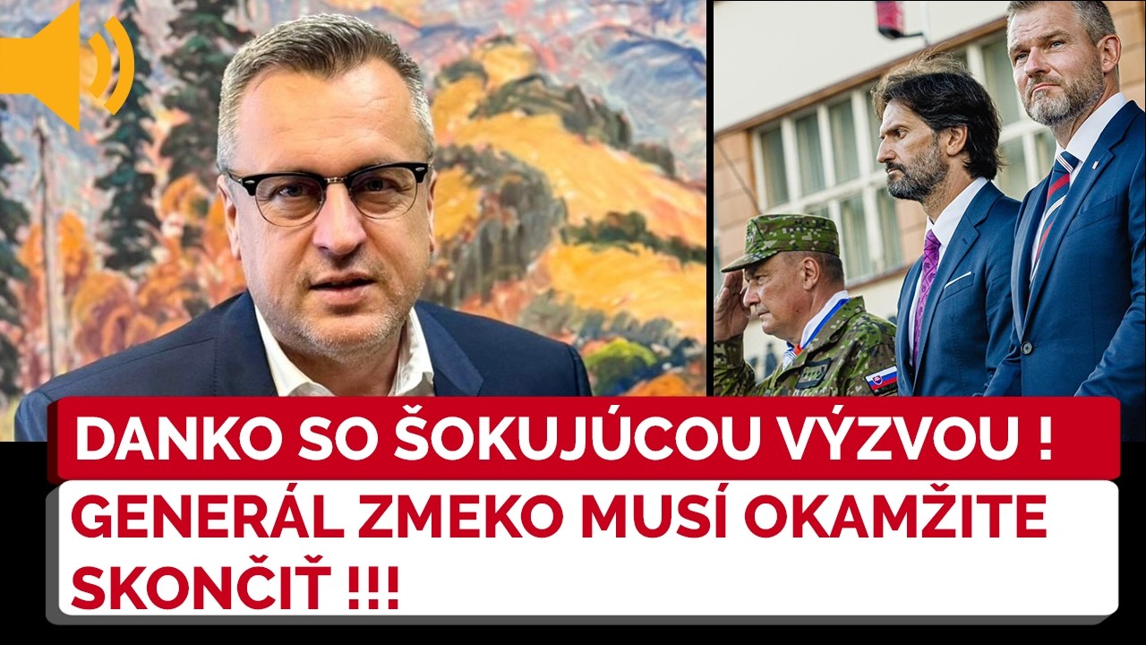 Danko žiada okamžitú zodpovednosť za Naďove stíhačky: GENERÁL Zmeko MUSÍ SKONČIŤ, znie vo výzve