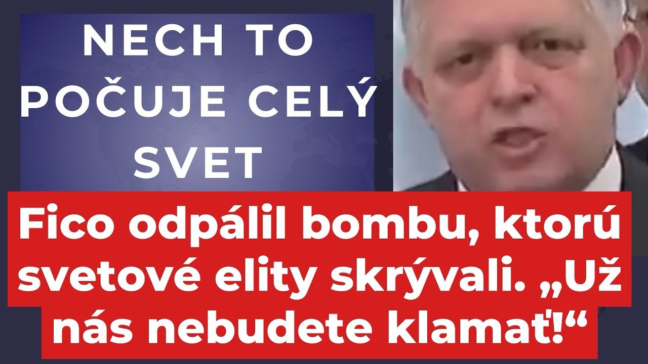 Fico zverejnil dôkaz, ktorý mení všetko! Toto vám v správach nepovedia