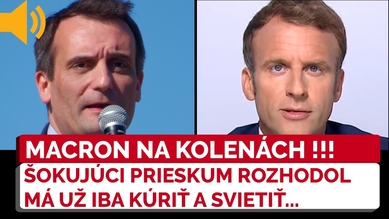 Macronovi to POVEDAL PRIAMO DO OČÍ. Ľudia rozhodli, STE NAJHORŠÍ PREZIDENT NA SVETE, tvrdí Philippot