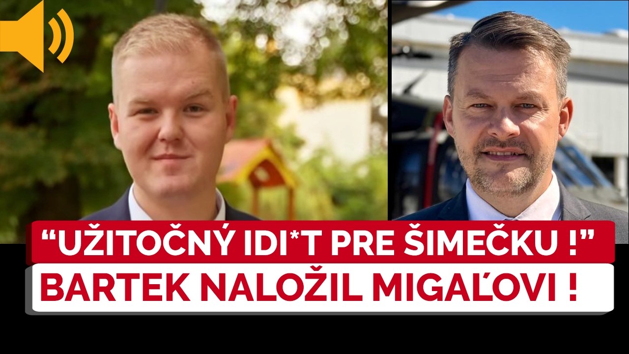 Nastal zlom v koalícii? Bartek povedal na rovinu, že Migaľ robí užitočného sluhu Šimečkovi!