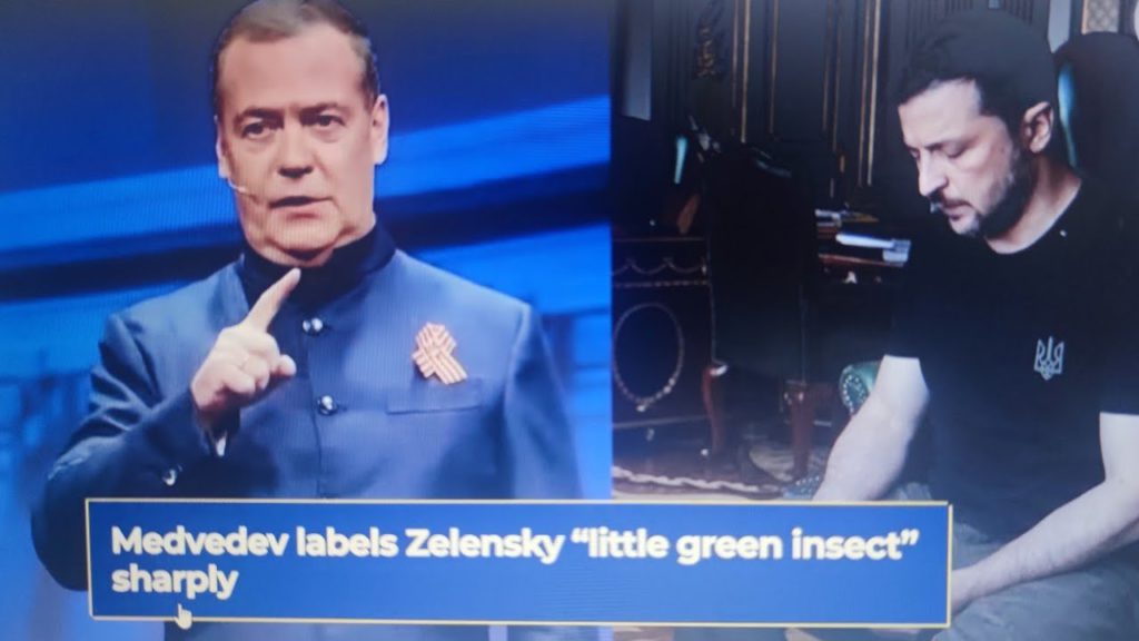 “NIČITEL UKRAJINY”; Medveděv REAGUJE na Zelenského výzvu “ZAVŘETE PUTINA” svým brutálním “bodnutím”.