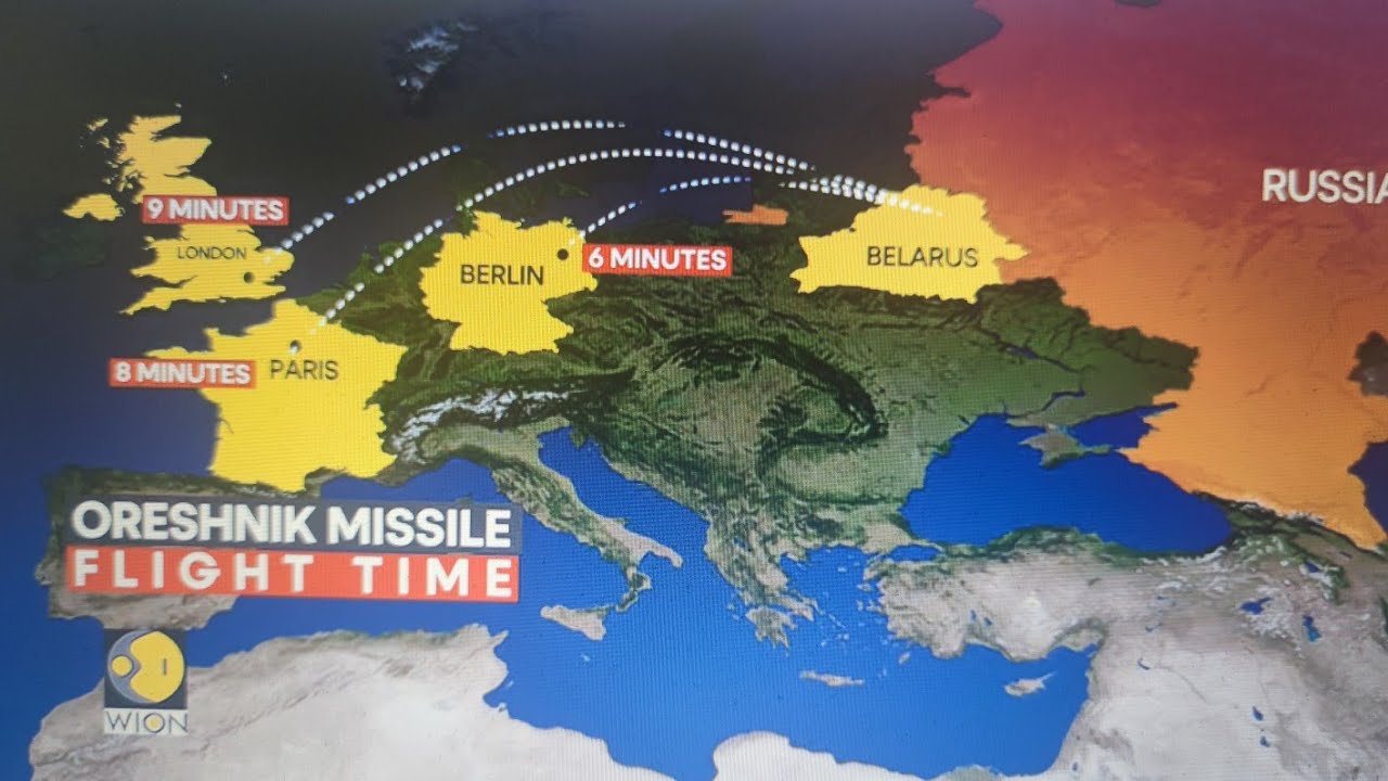 Nové záběry ruských raket Orešnik v bojové pohotovosti na letecké základně Kričev v Bělorusku…