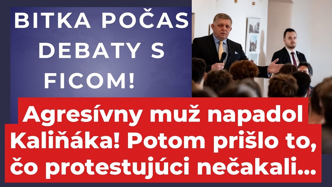Peklo pred kamerami! Kaliňák narazil na odpor protestujúcich! A potom to prišlo