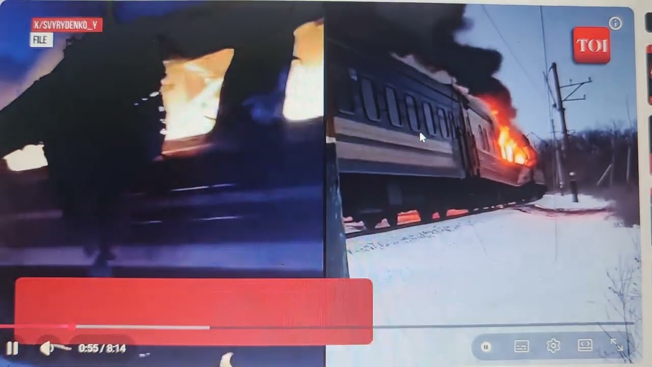 Ruský ÚTOK “OSTRÝ JAKO ŽILETKA”: ukrajinský osobní vlak byl zasažen při mrazivém vzdušném útoku…