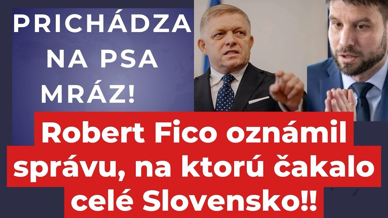 ŠACH-MAT ŠIMEČKOVI! Fico oznámil to, čo sme všetci chceli počuť! Prichádza zmena