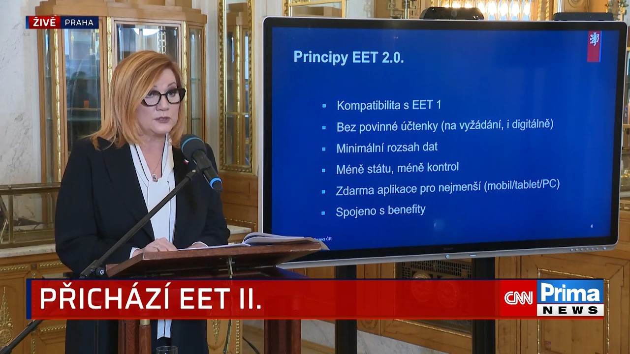 Schillerová představila novou EET: Nepovinné účtenky i aplikace zdarma. Přiznala dřívější chyby