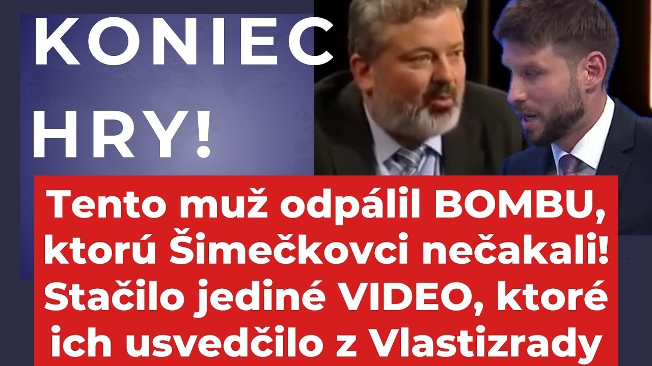Šimečkov úsmev zmizol! Odvážny muž vytiahol FAKTY, ktoré ich zničia
