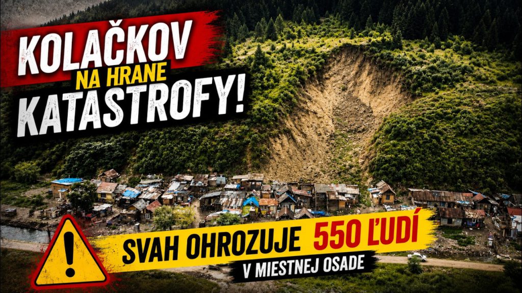 Kolačkov na hrane katastrofy: Svah ohrozuje 550 ľudí v miestnej osade