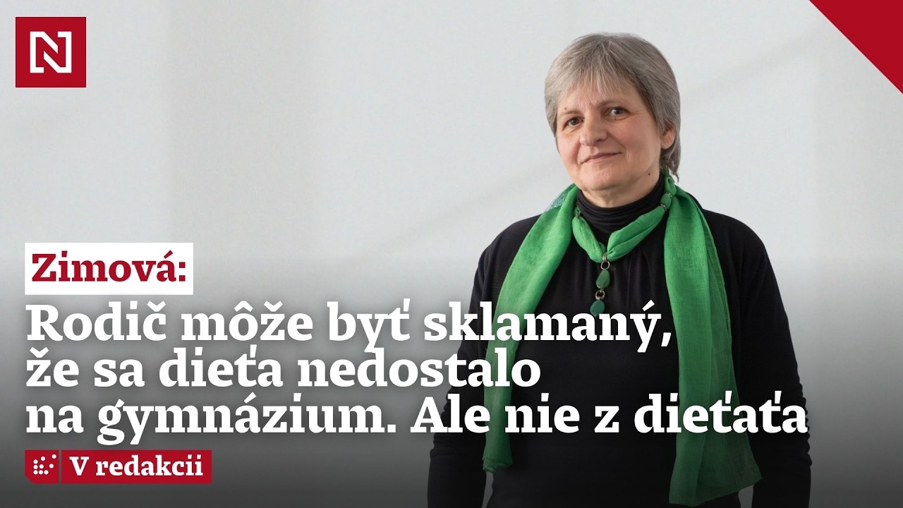 Terapeutka Zimová: Rodič môže byť sklamaný, že sa dieťa nedostalo na gymnázium. Ale nie z dieťaťa