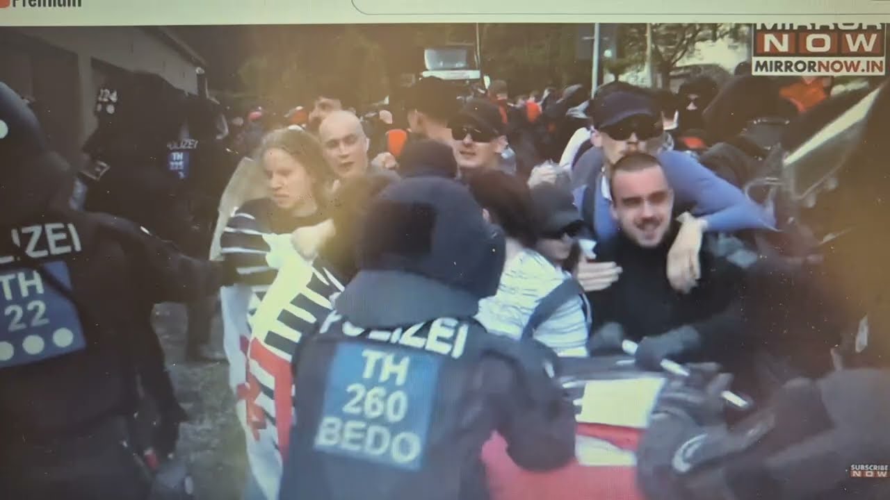 NĚMECKO V PLAMENECH: policie se střetává s protestujícími v době, kdy kongres AfD provází chaos…