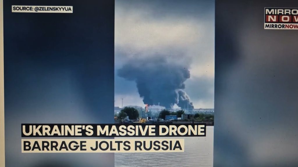 Ukrajinské masívní dronové bombardování zasáhlo Rusko: ropný terminál u Petrohradu skončil v ohni…