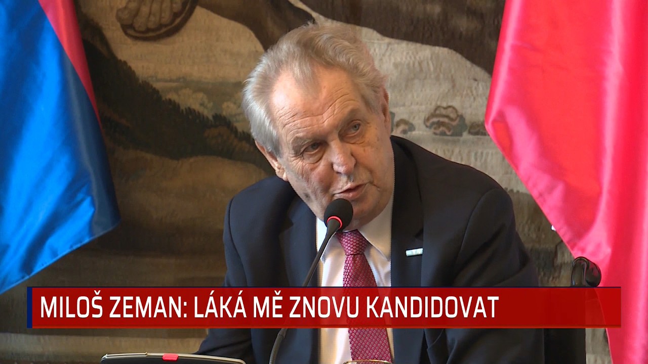 Láká mě znovu kandidovat na prezidenta, připustil Zeman. Nechce ale být „českým Bidenem“