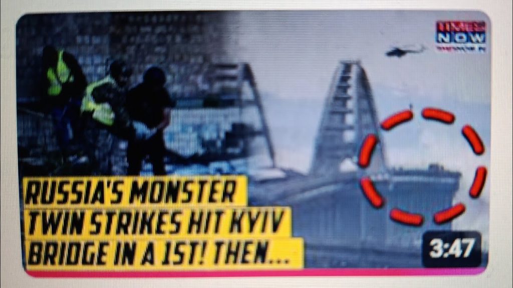 MONSTRÓZNÍ RUSKÉ útoky zasáhly kyjevský most; chaos v metru v době, kdy Putin otřásá Ukrajinou…